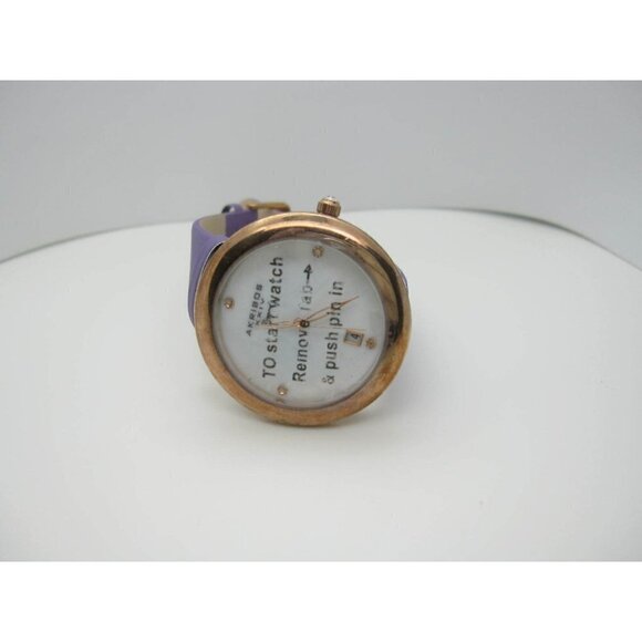 New W/O Akribos XXIV Diamond Dial 3 ATM WR Analog 40mm Dial Watch(C581)AK899P-8X - Picture 9 of 12